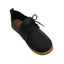 Zapato de piel con cintas modelo rodo negro