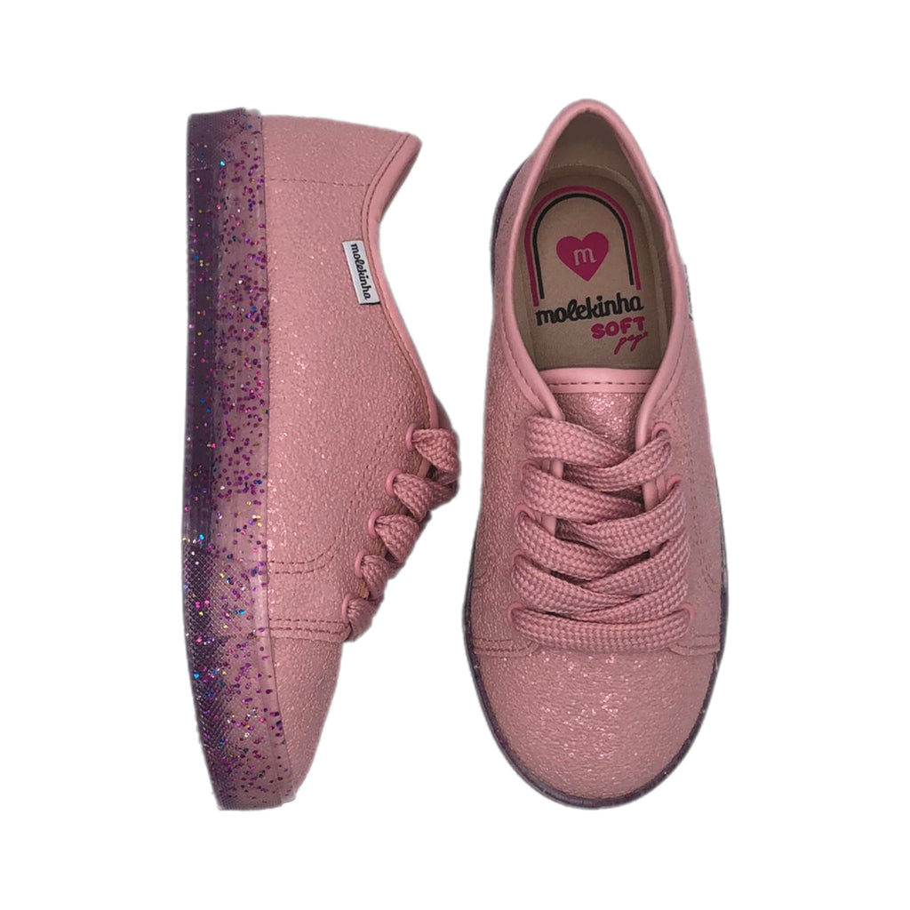 Tenis De Cintas con suela de glitter modelo 2524.536