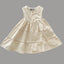 Vestido para niña con botones en color lino natural