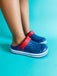 Crocs para niño en color azul marino modelo shockers