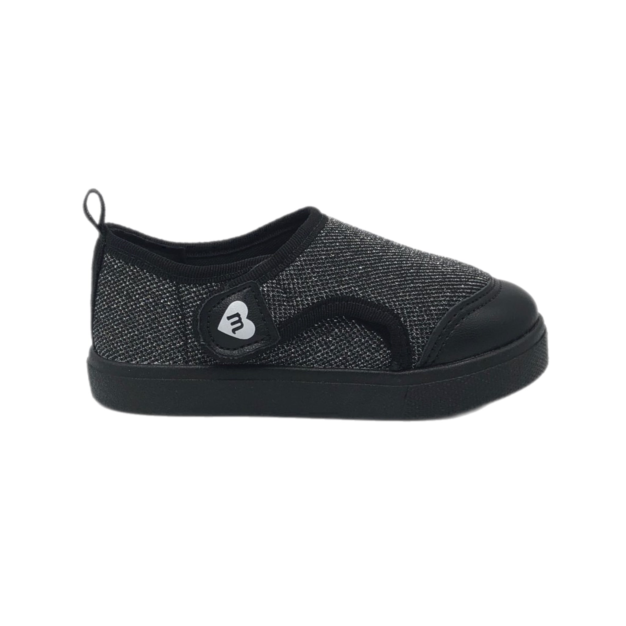 Tenis preto best sale de velcro infantil