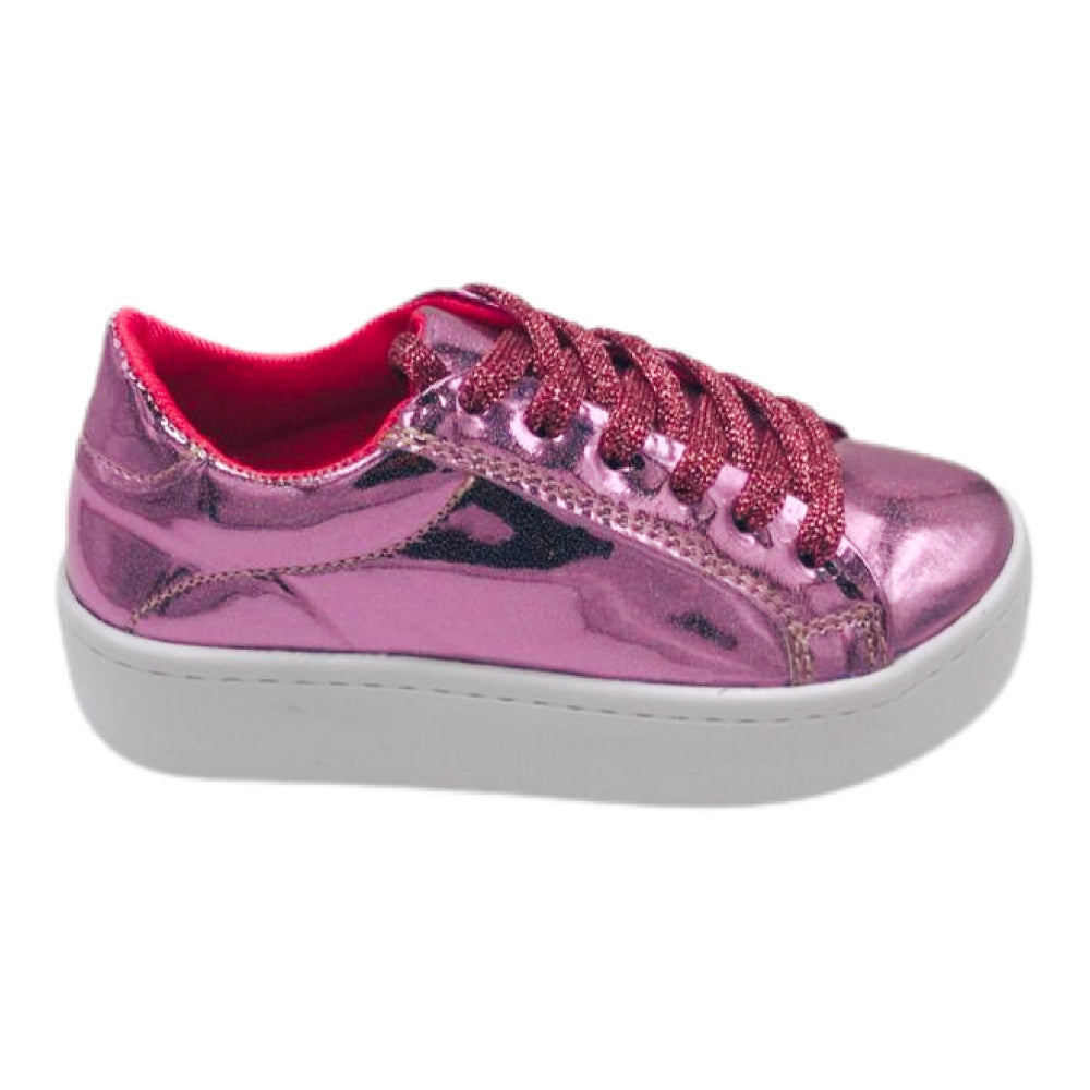 Tenis rosa hot sale metalico