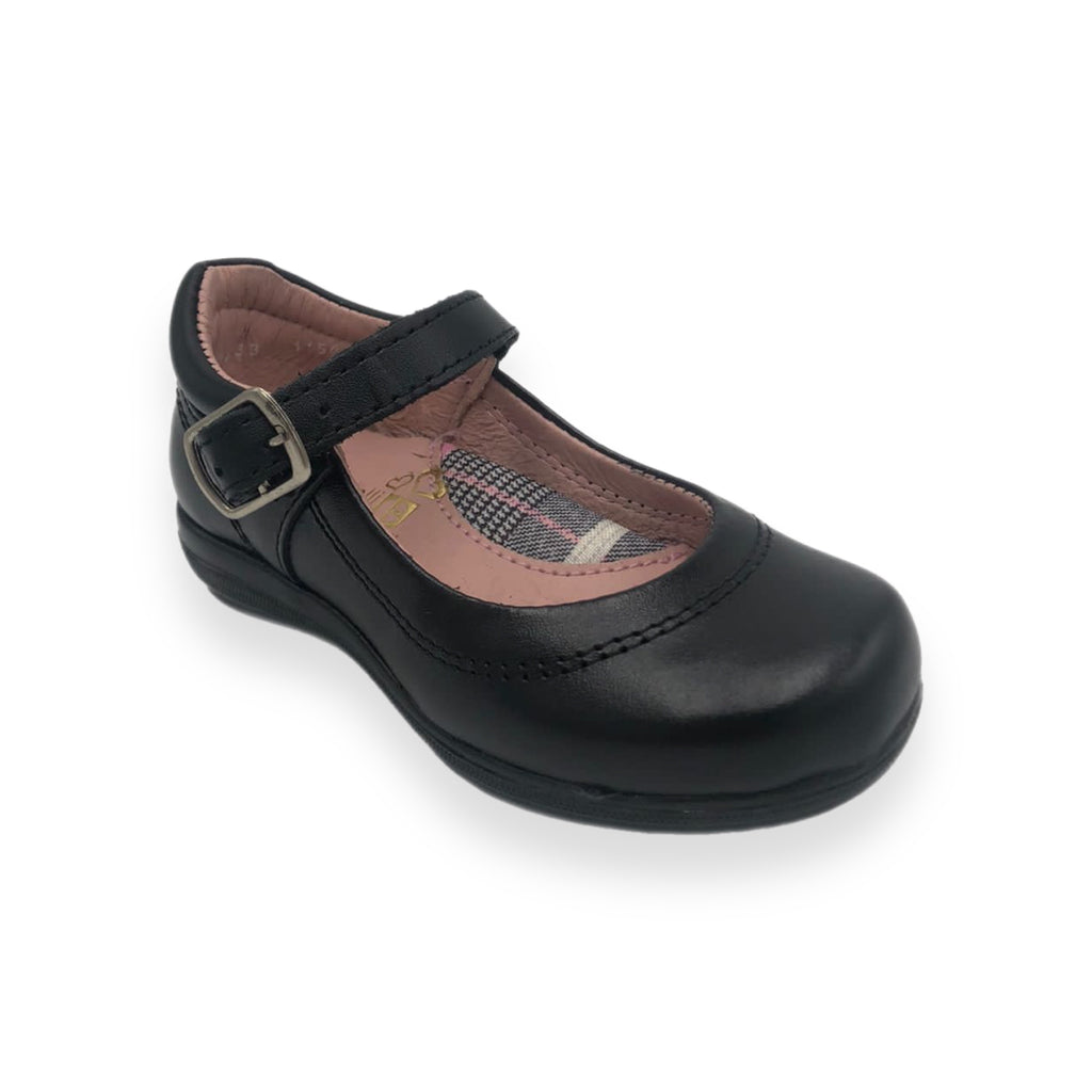 Zapato Escolar de Niña Piel Napa Negro modelo 20E33