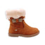 Bota camel con peluche y cierre de zipper modelo hunting habano 21254H