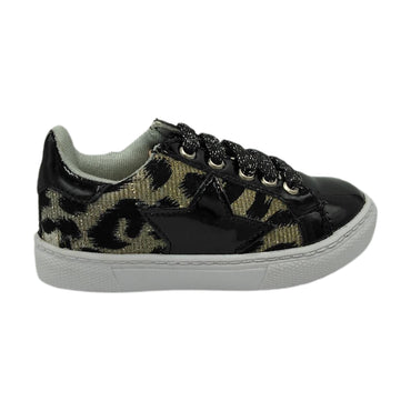 Tenis con Leopardo modelo simba plata 21703