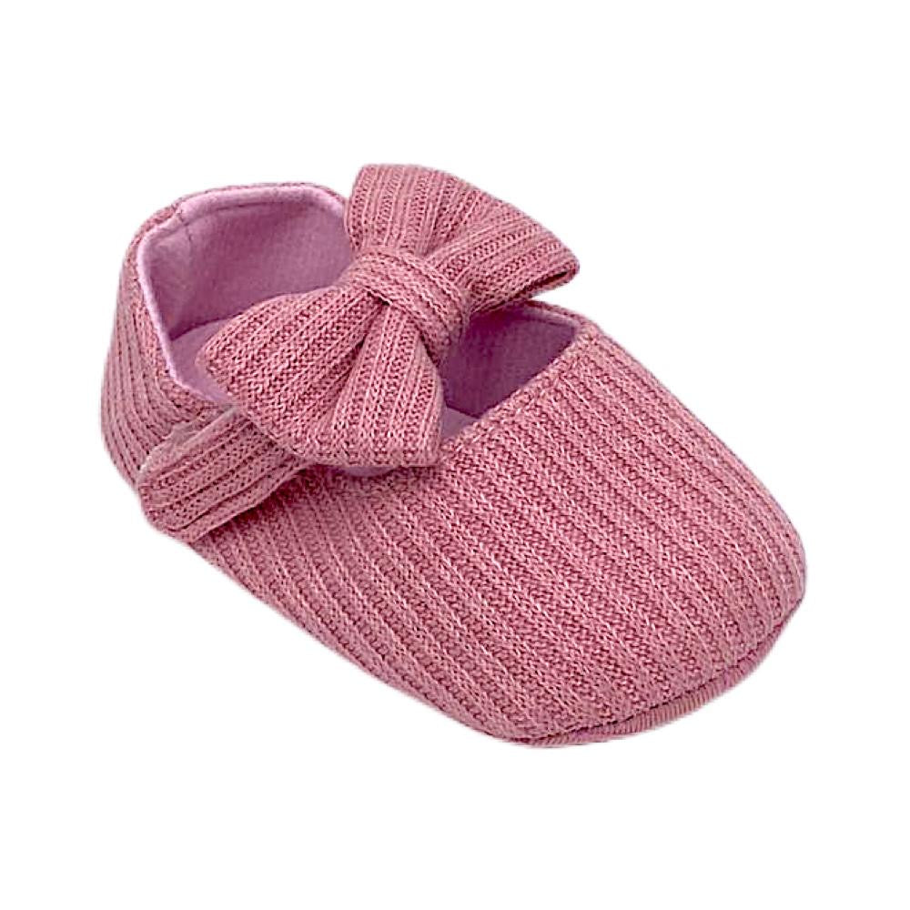 Zapatito Cerrado para bebe niña con moño suela suave