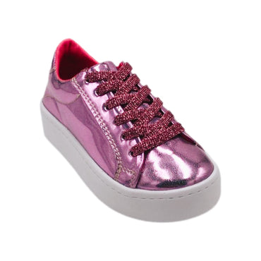 Tenis metalico con cintas modelo Vetro Lila