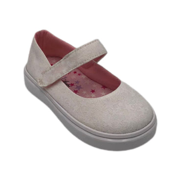 Zapato tipo tenis con estrellas que aparecen al exponerse a la luz del sol color blanco modelo 907-23