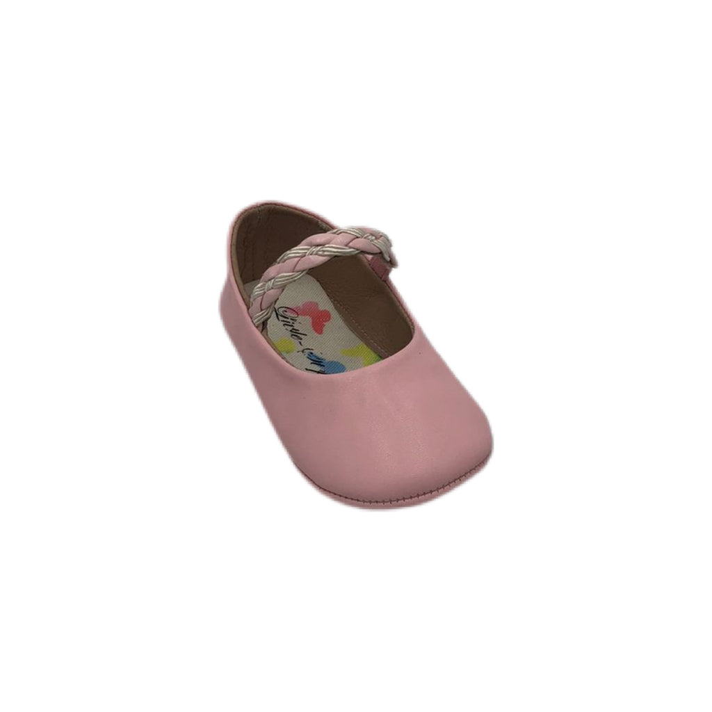 Zapato para bebe niña traba de elastico trenzado modelo 116-194 y 116-193