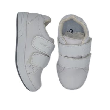 Tenis Blanco Escolar con Velcro modelo 19E152