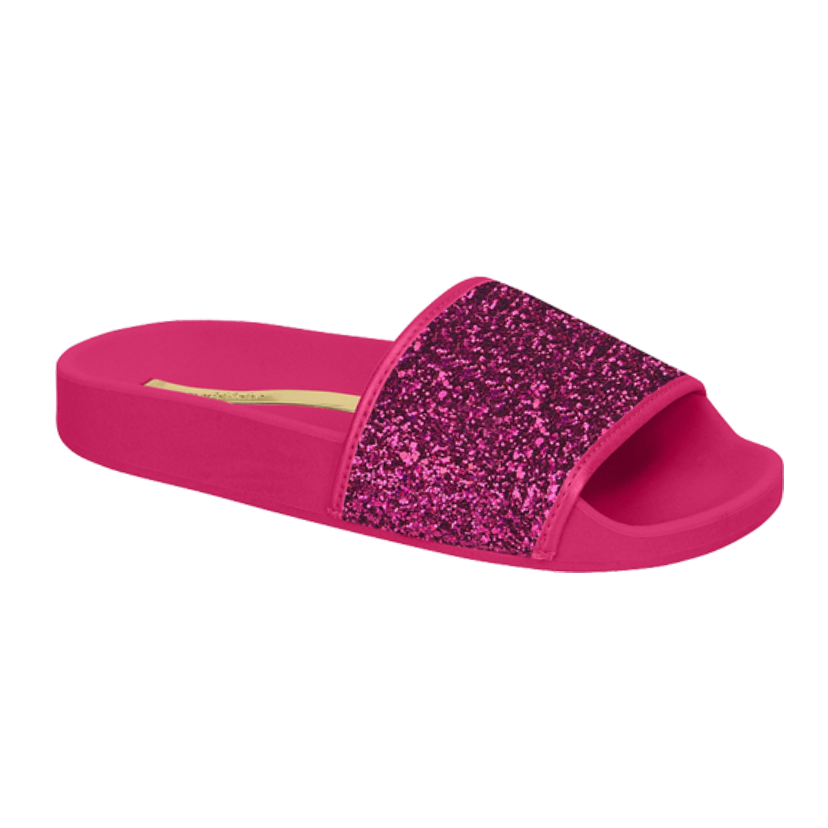 Sandalia de hule en color multi pink con glitter modelo 2125.100